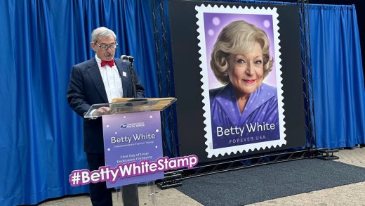 Betty White honored on new USPS stamp