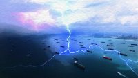 How lightning over shipping lanes dropped after regulating sulfur