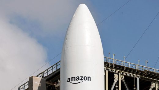 Amazon takes on Elon Musk’s Starlink with launch of its first internet satellites