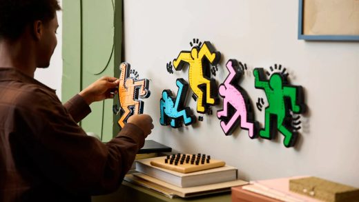 Lego just turned Keith Haring’s iconic dancing figures into a buildable piece of wall art
