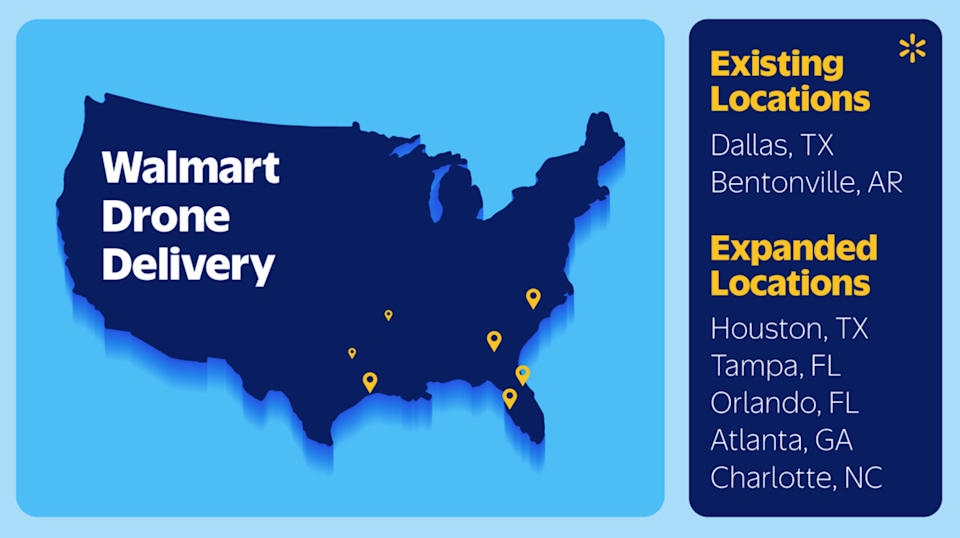 Walmart expands drone deliveries to five new cities, including Atlanta | DeviceDaily.com Walmart expands drone deliveries to five new cities, including Atlanta | DeviceDaily.com