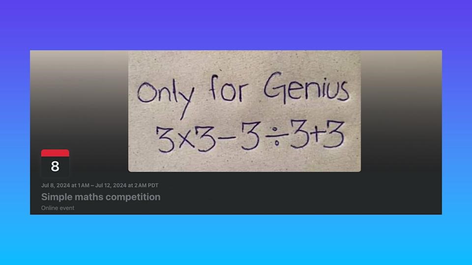 A fake Facebook event disguised as a math problem has been one of its top posts for 6 months | DeviceDaily.com A fake Facebook event disguised as a math problem has been one of its top posts for 6 months | DeviceDaily.com