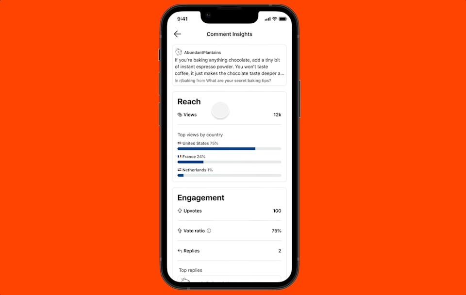 Reddit adds analytics and drafts for comments | DeviceDaily.com