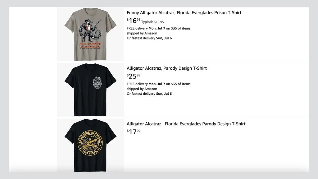 ‘Alligator Alcatraz’ merch appears on Amazon and Florida GOP website, making light of controversial facility | DeviceDaily.com