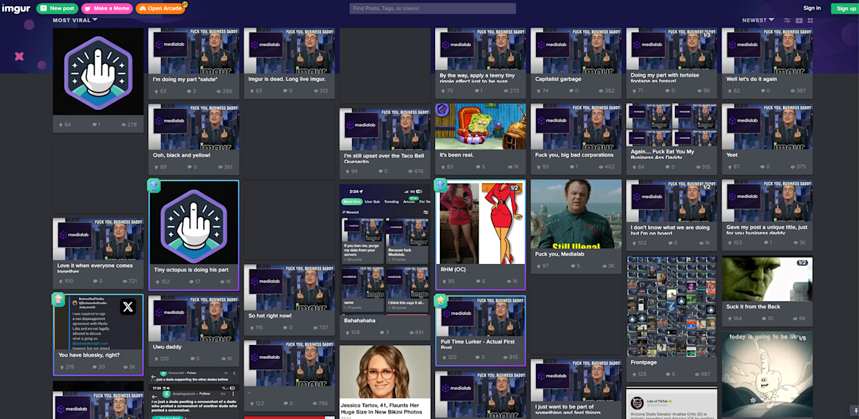 Imgur protest covers the front page in anti-MediaLab memes | DeviceDaily.com Imgur protest covers the front page in anti-MediaLab memes | DeviceDaily.com