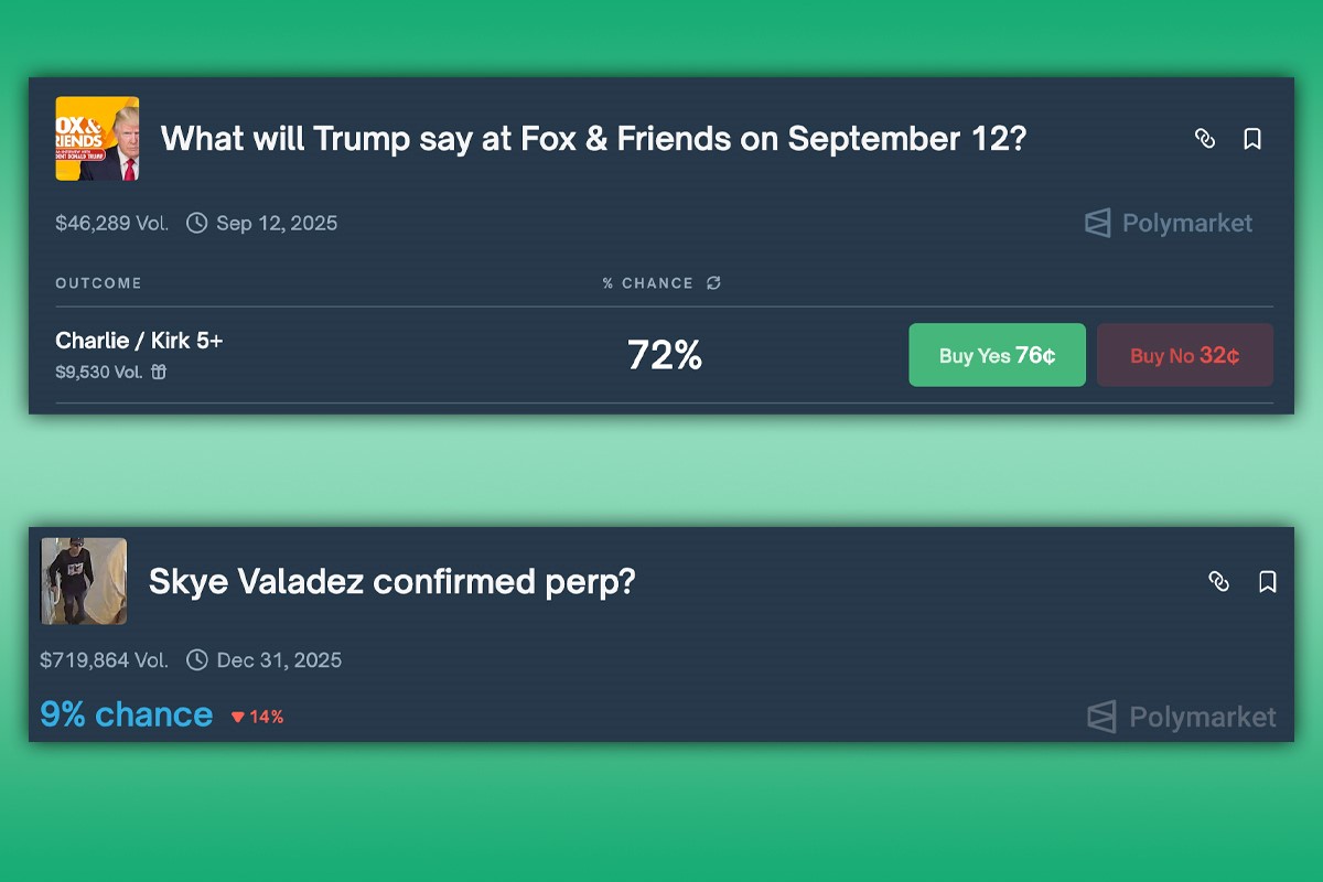 Charlie Kirk related bets scrubbed from Kalshi as Polymarket leaves them up | DeviceDaily.com