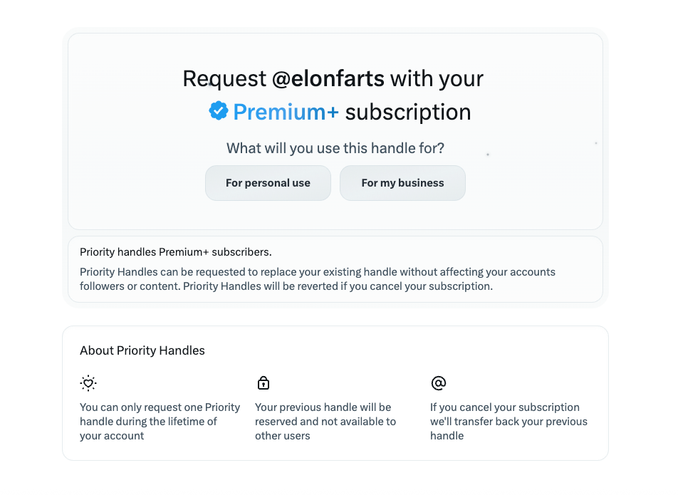 X's handle marketplace is open and there are some... interesting names if you're willing to pay | DeviceDaily.com
