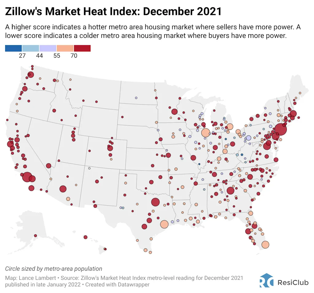 Buyer’s or seller’s housing market? Zillow’s updated regional ratings for over 400 markets | DeviceDaily.com
