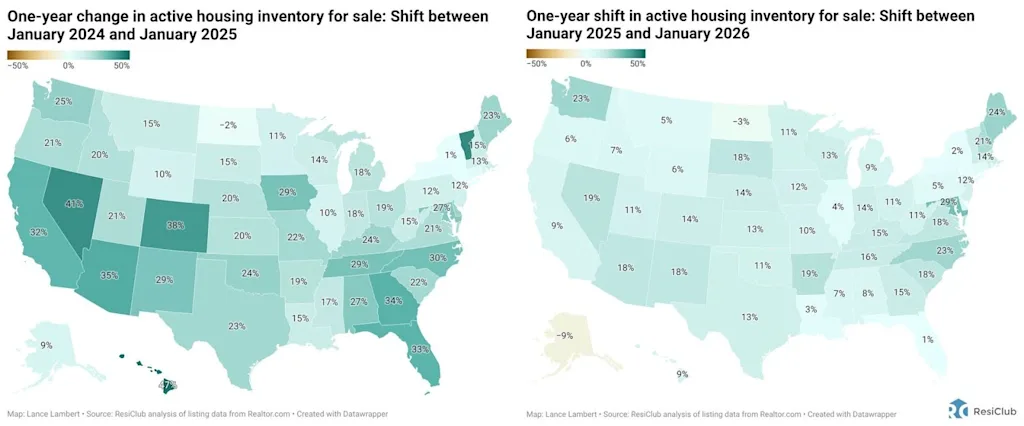 Housing market inventory power: Where states stand heading into spring | DeviceDaily.com