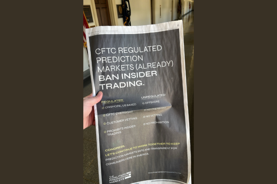 Coalition for Prediction Markets takes out full page advert in Washington Post | DeviceDaily.com