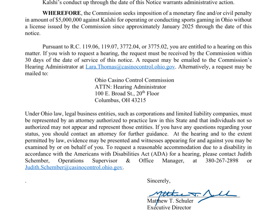 Kalshi challenges Ohio over proposed $5M regulatory fine | DeviceDaily.com