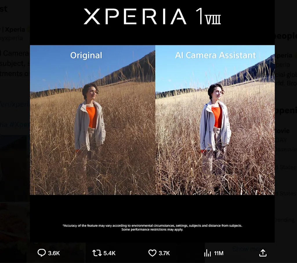 Sony’s new AI camera feature is now a meme: Is the backlash the point? | DeviceDaily.com Sony’s new AI camera feature is now a meme: Is the backlash the point? | DeviceDaily.com