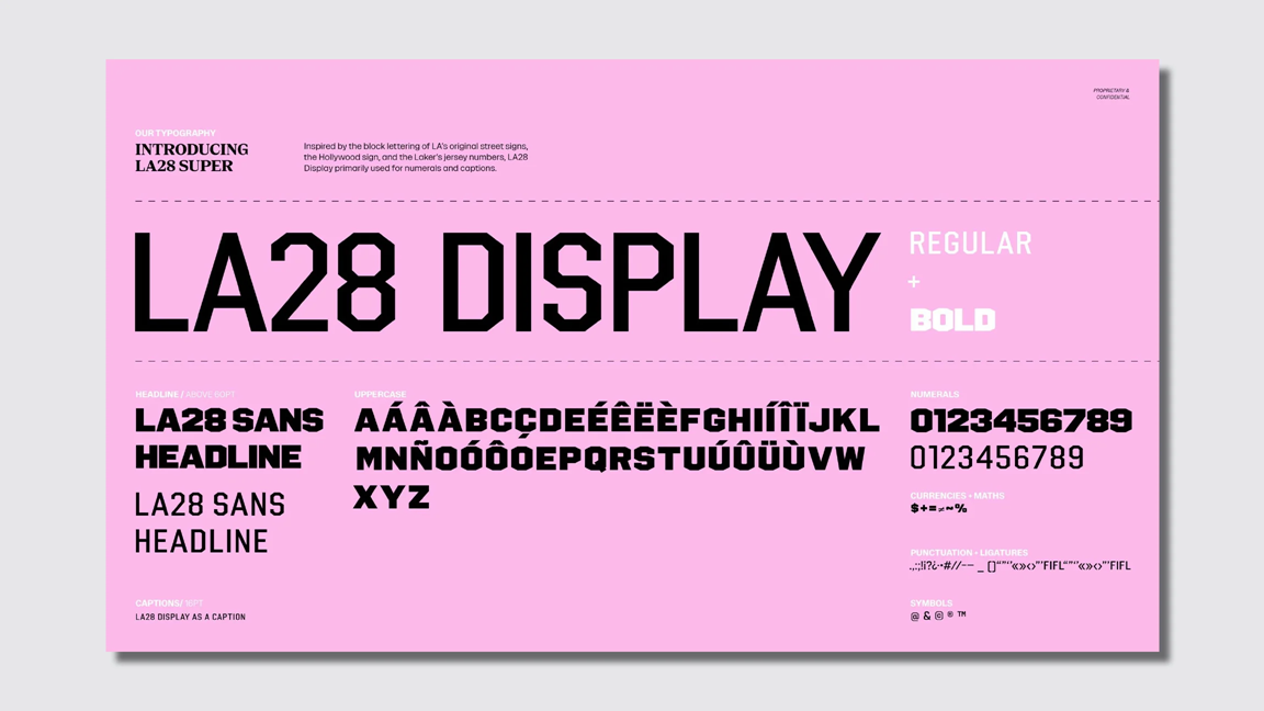 The LA28 typography is made of 4 custom fonts | DeviceDaily.com