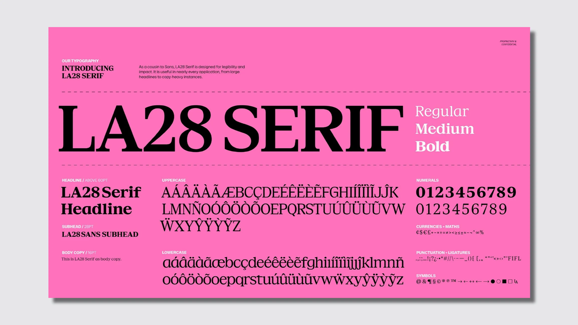 The LA28 typography is made of 4 custom fonts | DeviceDaily.com