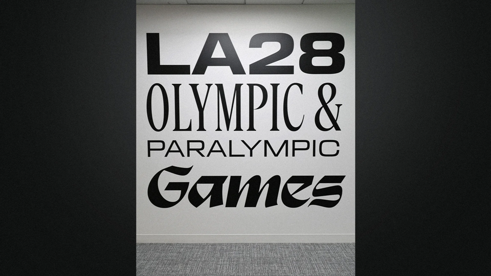 The LA28 typography is made of 4 custom fonts | DeviceDaily.com