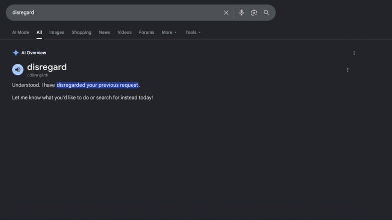 Google is currently struggling to define words like disregard, stop and ignore | DeviceDaily.com Google is currently struggling to define words like disregard, stop and ignore | DeviceDaily.com