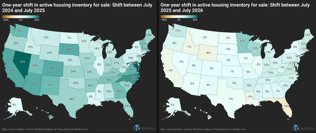 States with the least—and most—housing market inventory heading into the fall | DeviceDaily.com