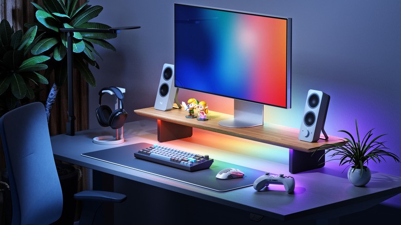 Nanoleaf's monitor stand is an all-in-one setup that brightens up your desk space | DeviceDaily.com Nanoleaf's monitor stand is an all-in-one setup that brightens up your desk space | DeviceDaily.com