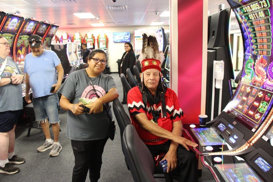 Alabama-Coushatta opens temporary Naskila Casino as permanent resort takes shape nearby | DeviceDaily.com Visitors and electronic gaming machines inside Naskila Casino Leggett in Polk County, Texas. | DeviceDaily.com